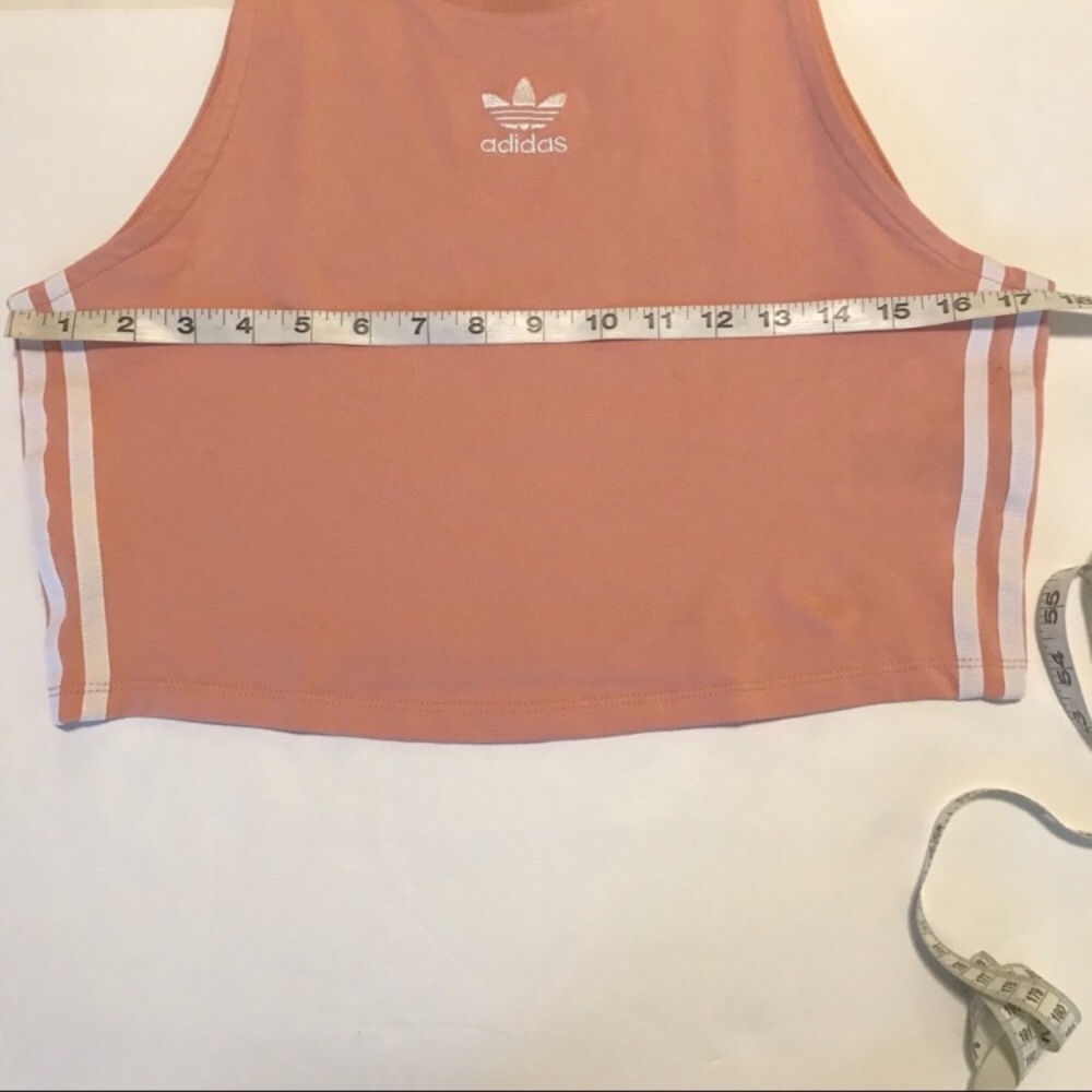 Adidas Crop Tank Top Peach Large NWT - Picture 2 of 8